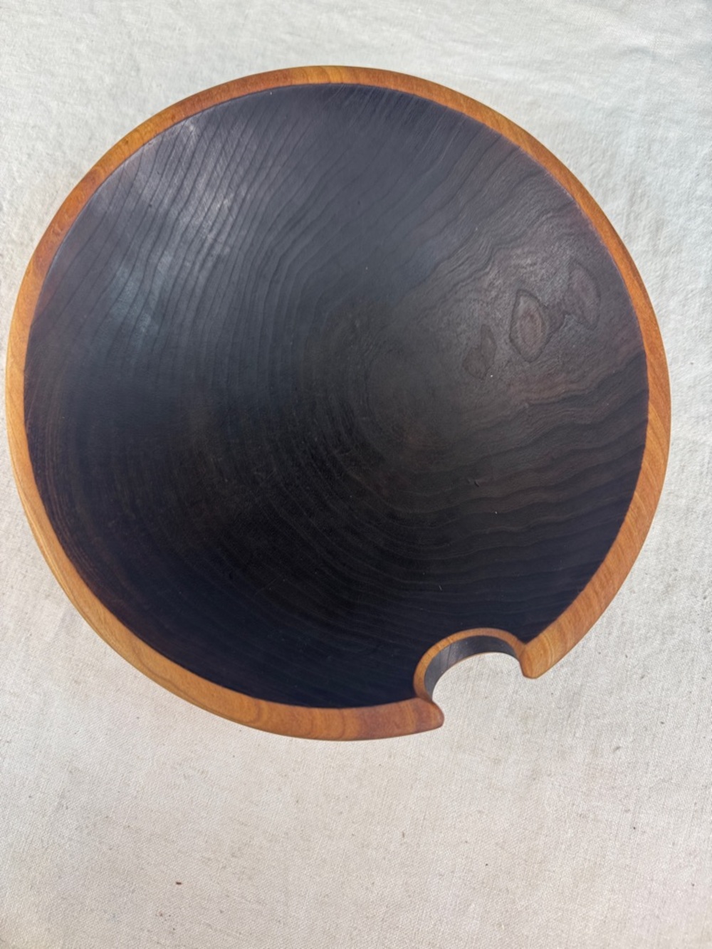 Handcrafted Ebonized Wooden Serving Board - Home Dining